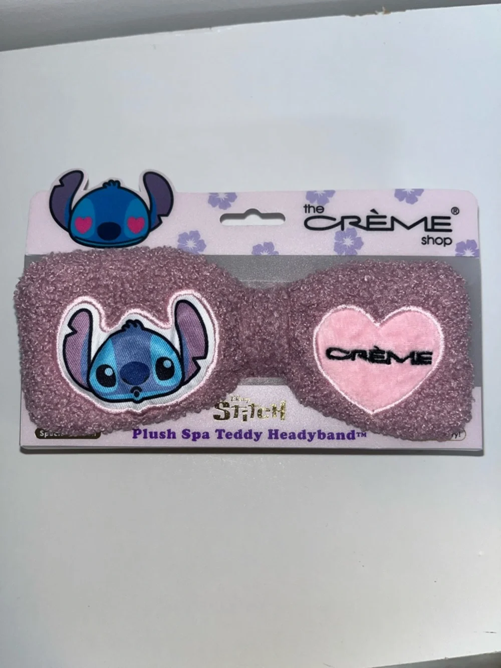 The Crème Shop Stitch Disney Special Edition Plush Spa Teddy Soft Headband